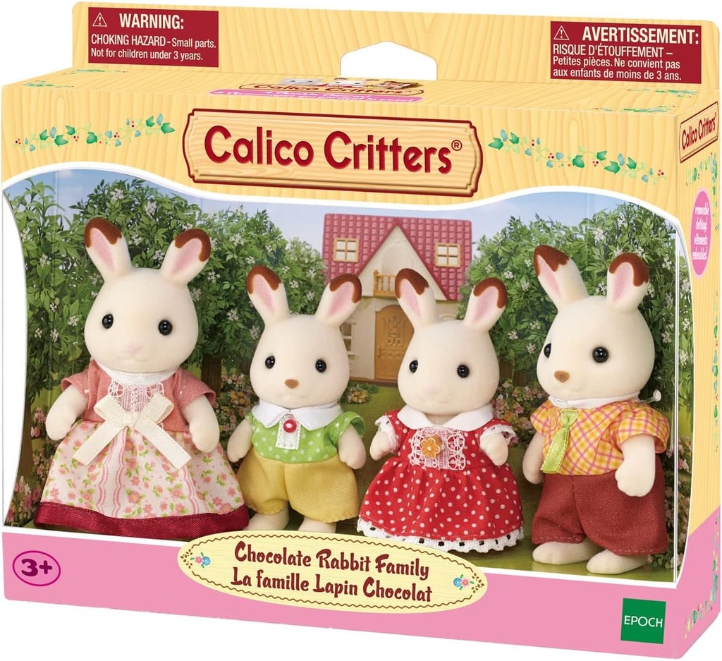 Calico Critters - عائلة أرنب الشوكولاتة 